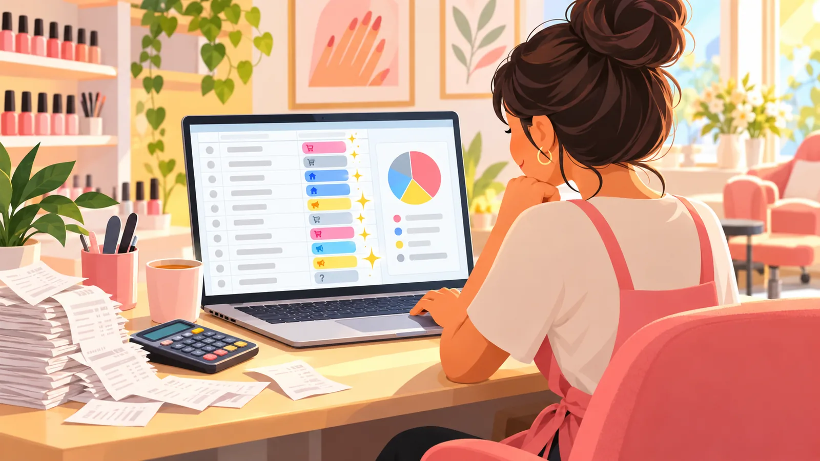 Phân loại hàng trăm dòng chi tiêu của tiệm bằng hàm =AI trong Google Sheets