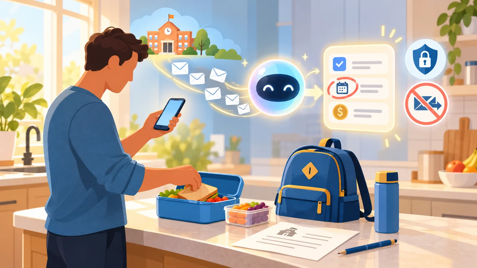 Tự động tóm tắt email của trường học thành việc cần làm bằng tiếng Việt (tác vụ kích hoạt theo email trong ChatGPT)