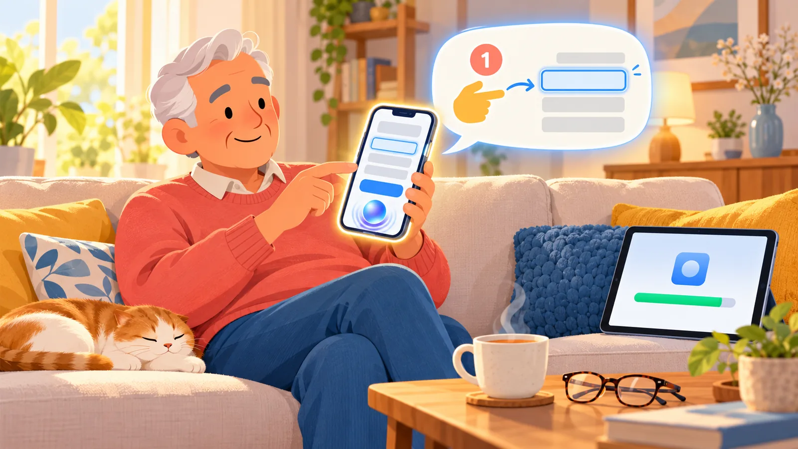Chia sẻ màn hình điện thoại cho Gemini Live để được chỉ từng bước khi điền form, cài app