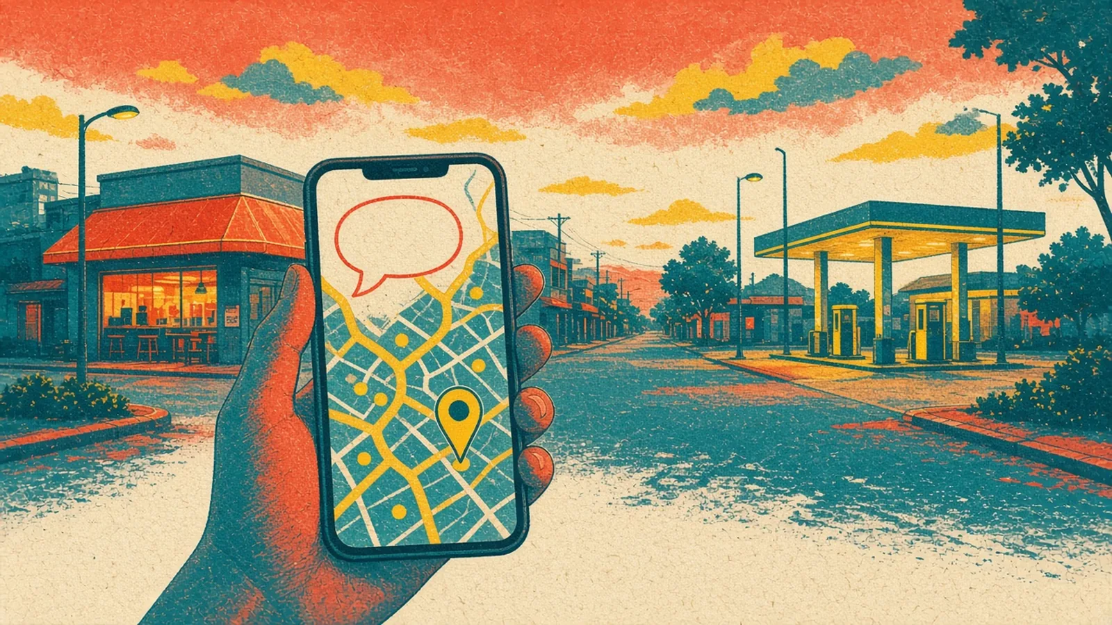 Hỏi "Ask Maps" trong Google Maps bằng câu nói tự nhiên: quán mở khuya, đổ xăng