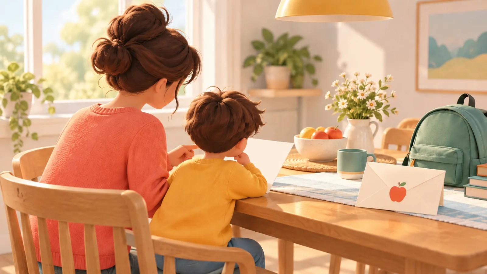 Đọc thư từ trường của con